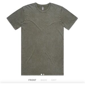 as colour Staple Stone Wash Tee 5040, Moss Stone, XL